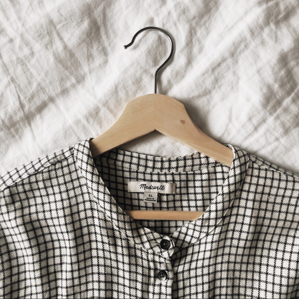 Madewell Bell Sleeve Button Down Blouse XL - Picture 5 of 7